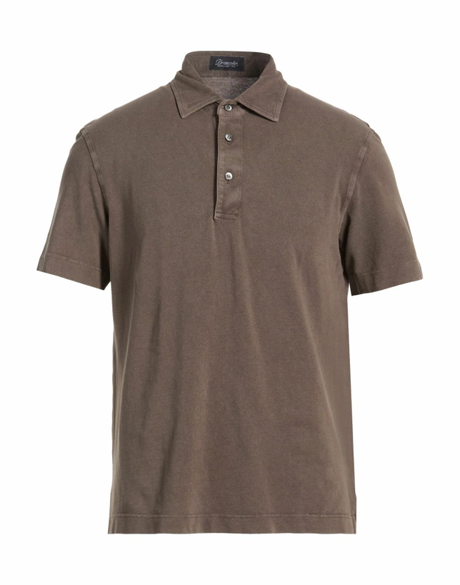 Photo: Drumohr Mens Polo shirt Dark in Brown