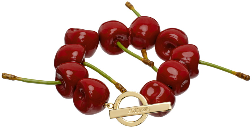 Jacquemus Red Le Chouchou 'Le Bracelet Cerise' Bracelet
