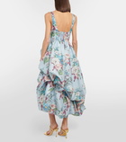 Zimmermann Matchmaker floral linen and silk midi dress