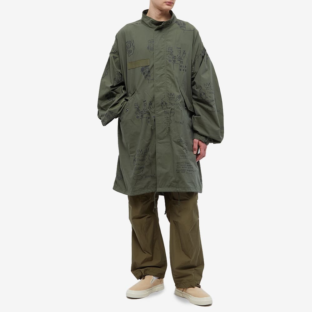 Junya Watanabe MAN X Jean-Michel Basquiat Canvas Jacket in Khaki