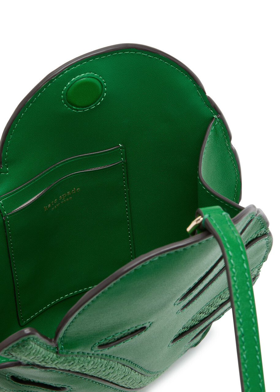 Kate Spade New York Playa 3D Leaf Leather Cross-body bag - Green - One Size