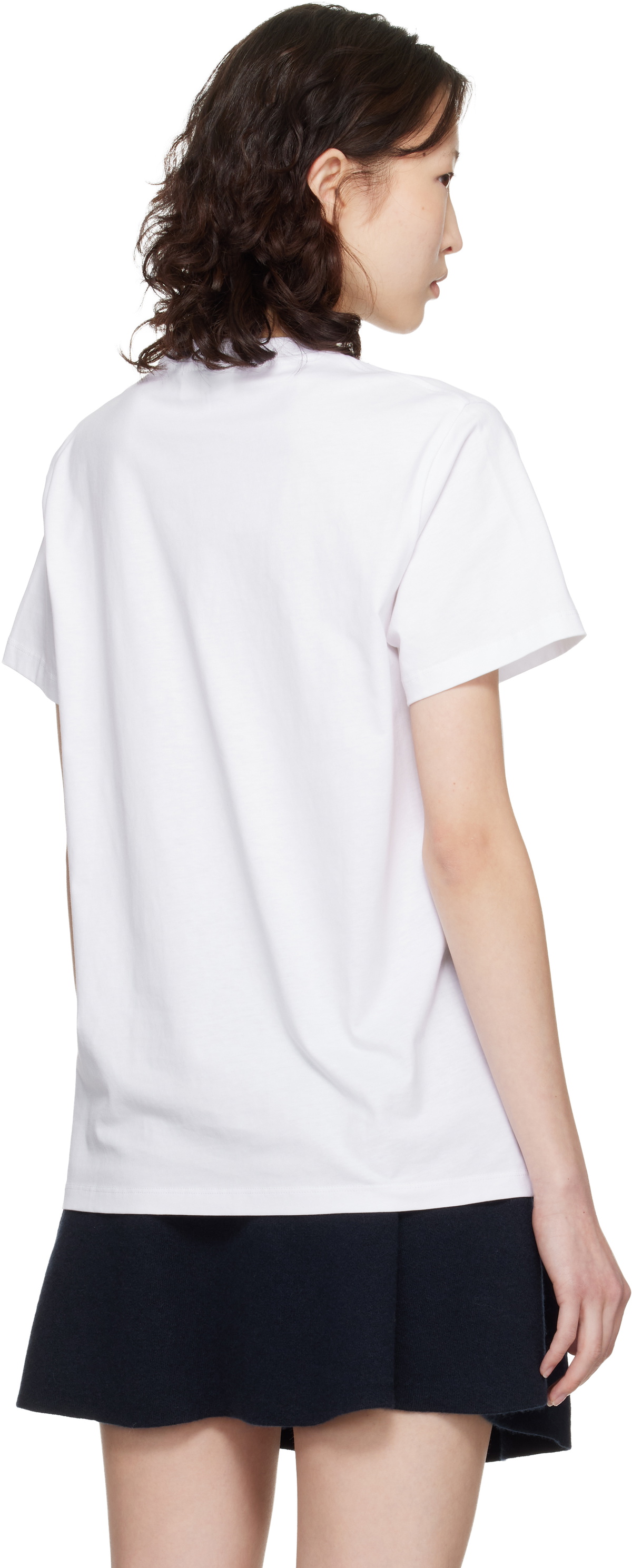 GANNI White Western Boot Print T-shirt