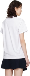 GANNI White Western Boot Print T-shirt