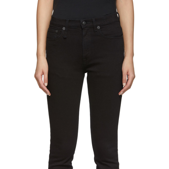 R13 Black High Rise Skinny Jeans R13