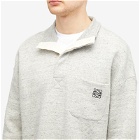 Loewe Men's High Neck Anagram Sweater in Grey Melange