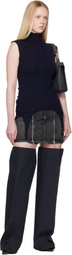 Jean Paul Gaultier Navy 'The Garter Waistcoat' Sweater Vest