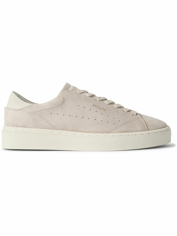 Photo: Axel Arigato - Court Leather-Trimmed Suede Sneakers - Neutrals