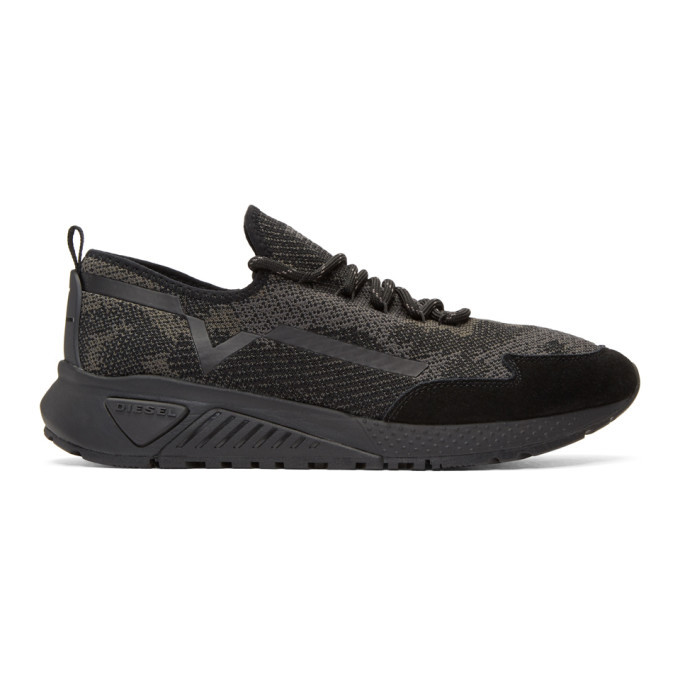 Photo: Diesel Black and Grey S-KBY Sneakers