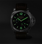 Panerai - Luminor 1950 3 Days Acciaio 42mm Stainless Steel and Leather Watch - Black