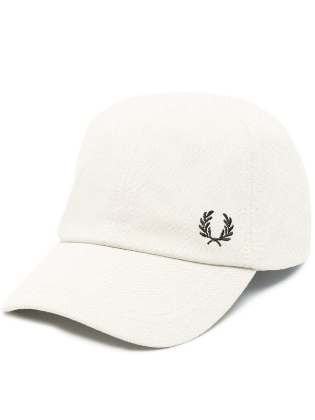 Photo: FRED PERRY - Piqué Cotton Baseball Hat
