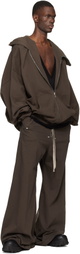 Rick Owens DRKSHDW Brown Temple Geth Belas Sweatpants