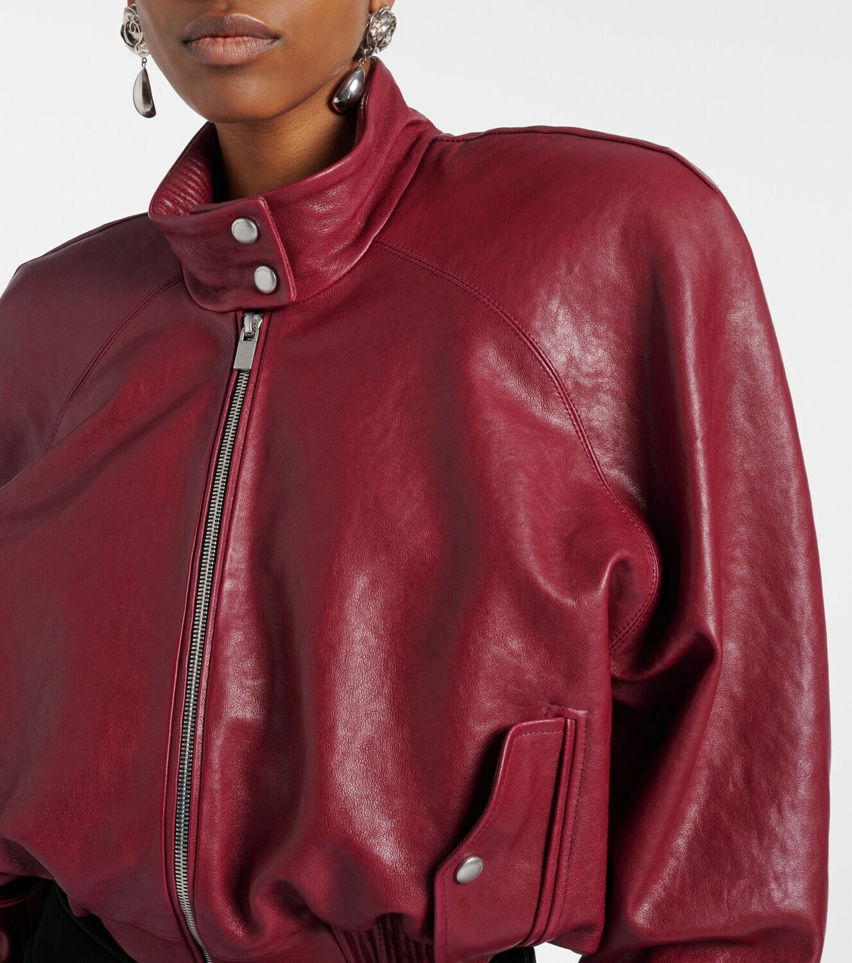Magda Butrym Cropped leather jacket