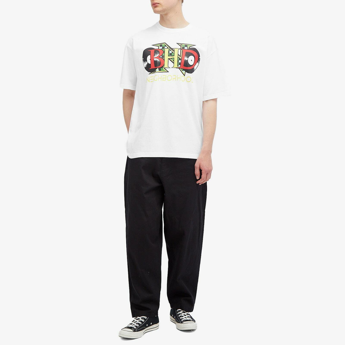 Neighborhood Men's 22 Printed T-Shirt in White Neighborhood