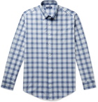 Peter Millar - Oliver Button-Down Collar Checked Woven Shirt - Blue