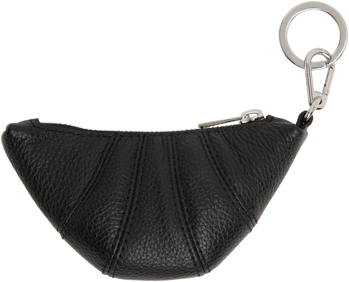 LEMAIRE Black Mini Croissant Coin Pouch Lemaire