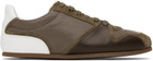 Moschino Brown & White Tennis Sneakers