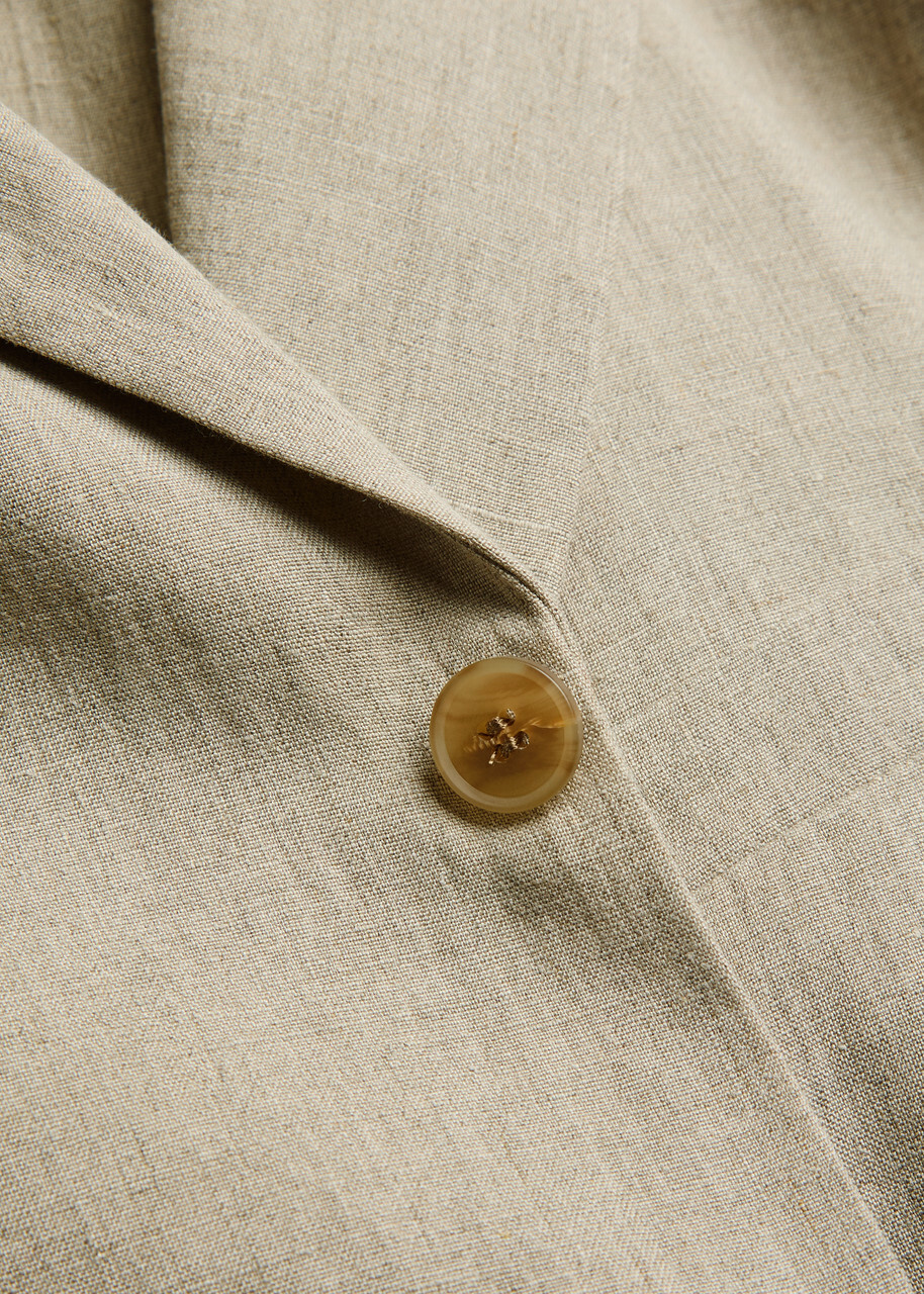 Sunspel Linen Blazer Sand