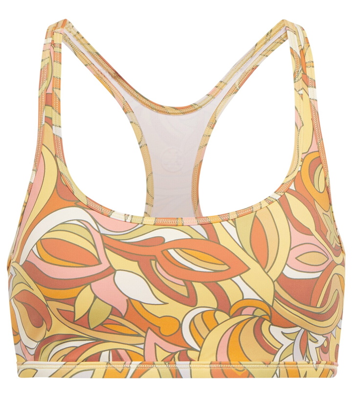 Photo: Tory Sport Printed racerback sports bra