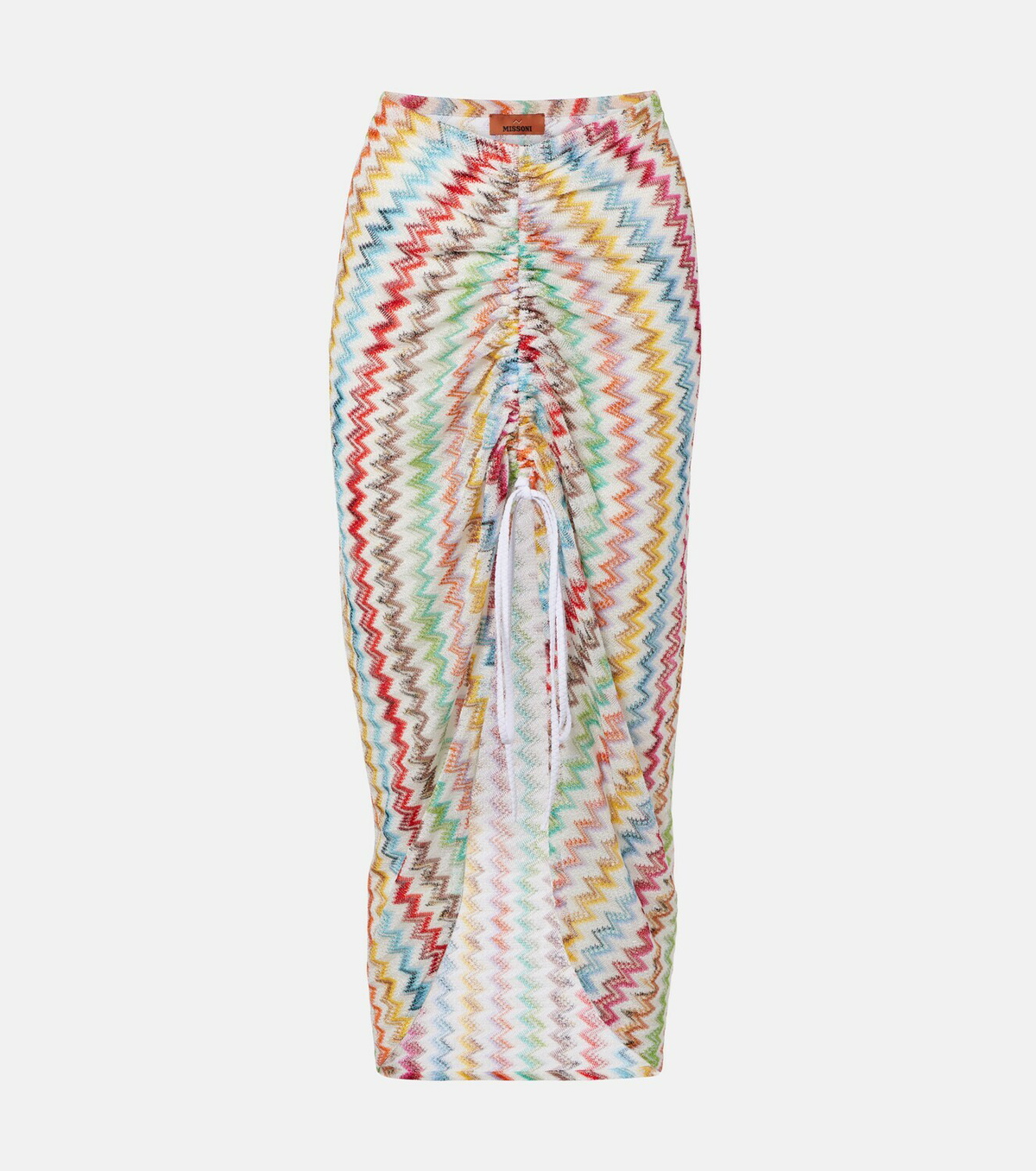 Missoni Zigzag asymmetric midi skirt