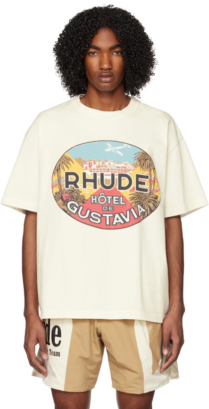 Photo: Rhude Off-White 'Hotel de Gustavia' T-Shirt