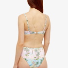Oceanus Women's Ana Embelished Palma Print Bikini Bottom in La Palma