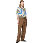 Paul Smith Multicolor 'London Scarf' Print Viscose Shirt