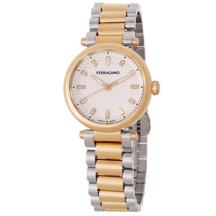 Photo: Ferragamo Softy Quartz Silver Dial Ladies Watch SFSE00324