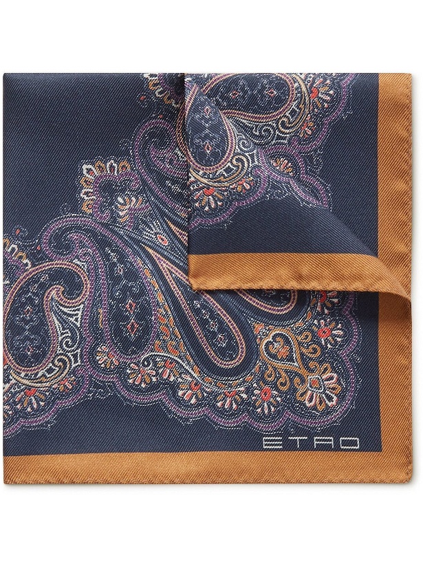 Photo: Etro - Printed Silk-Twill Pocket Square
