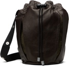 Omar Afridi Brown Pochette Leather Bag