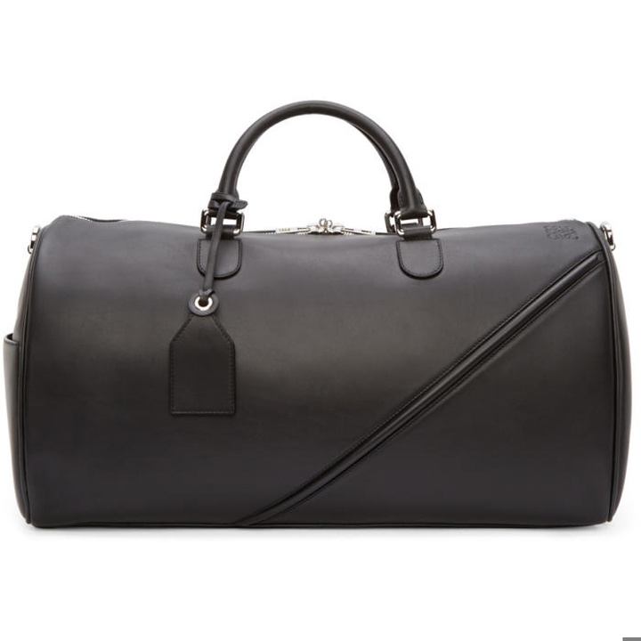 Photo: Loewe Black Leather Duffle 51 Bag