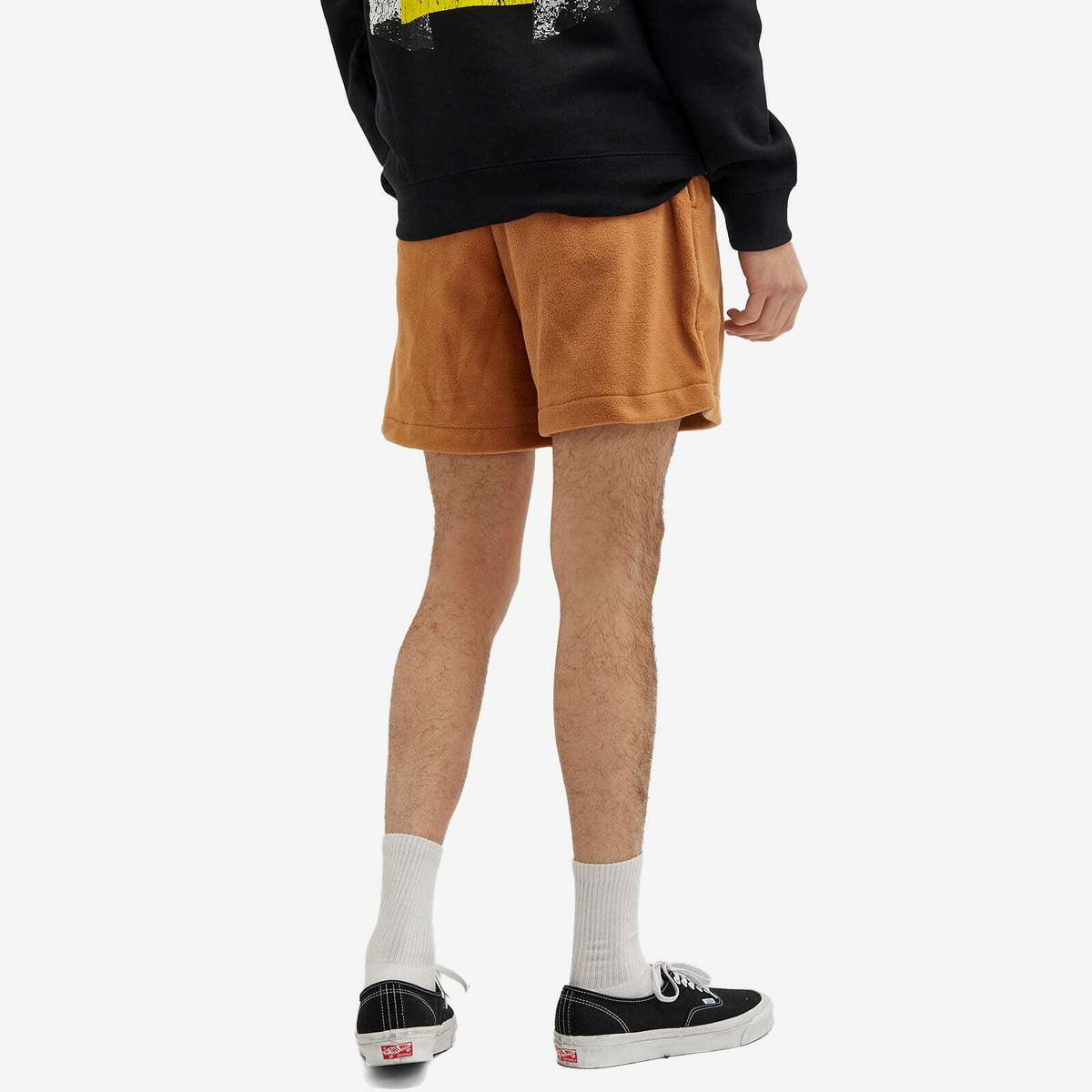 Pleasures Men's Equator Fleece Shorts in Camel