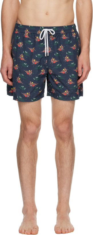 Photo: Drake's Navy Bathers Swim Shorts