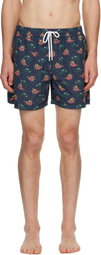 Drake's Navy Bathers Swim Shorts
