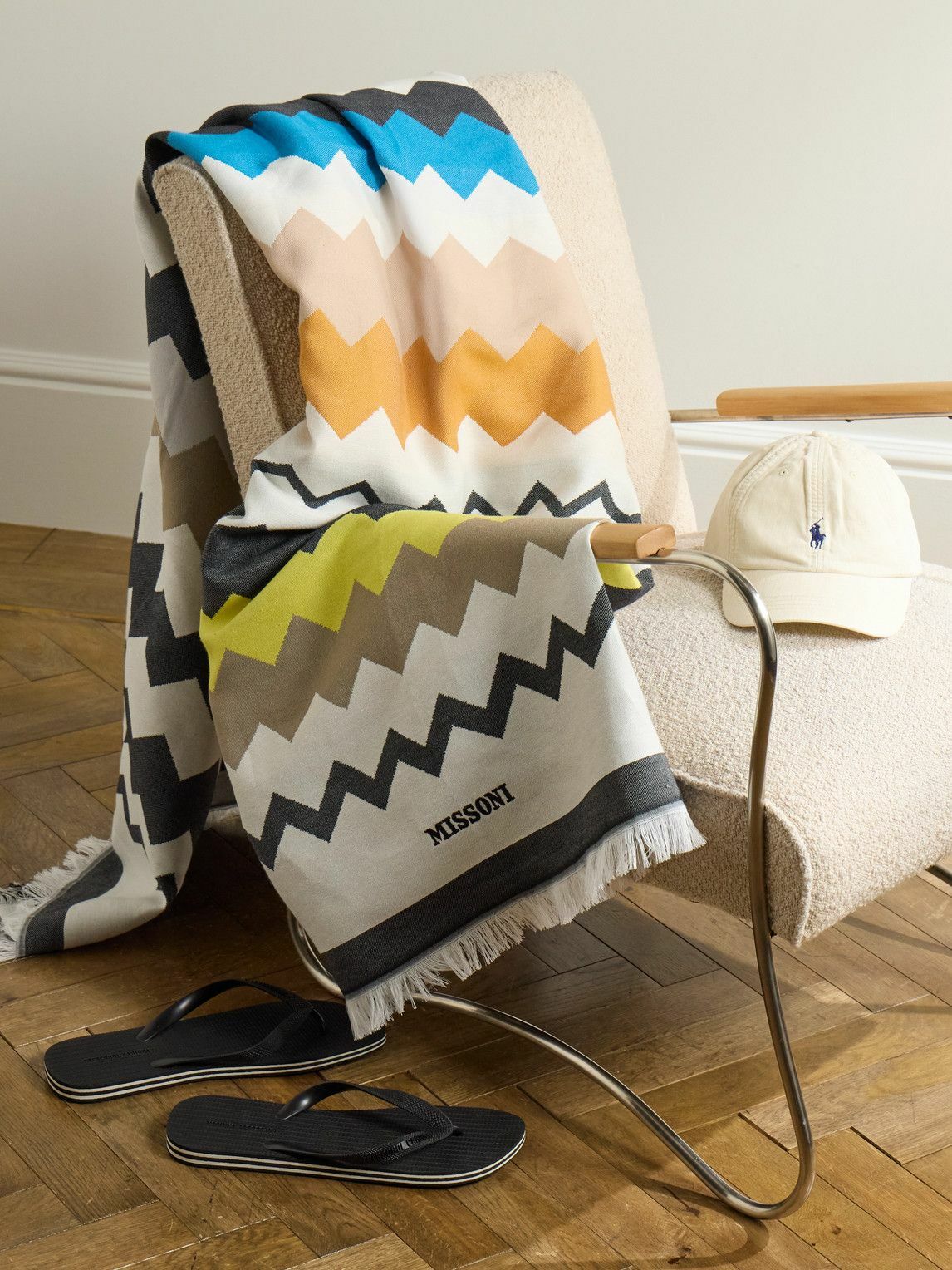 Missoni Home - Fouta Fringed Striped Cotton-Jacquard Beach Towel