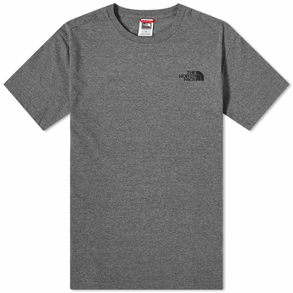 The North Face Men\'s Simple Dome T-Shirt in Medium Grey Heather The North  Face