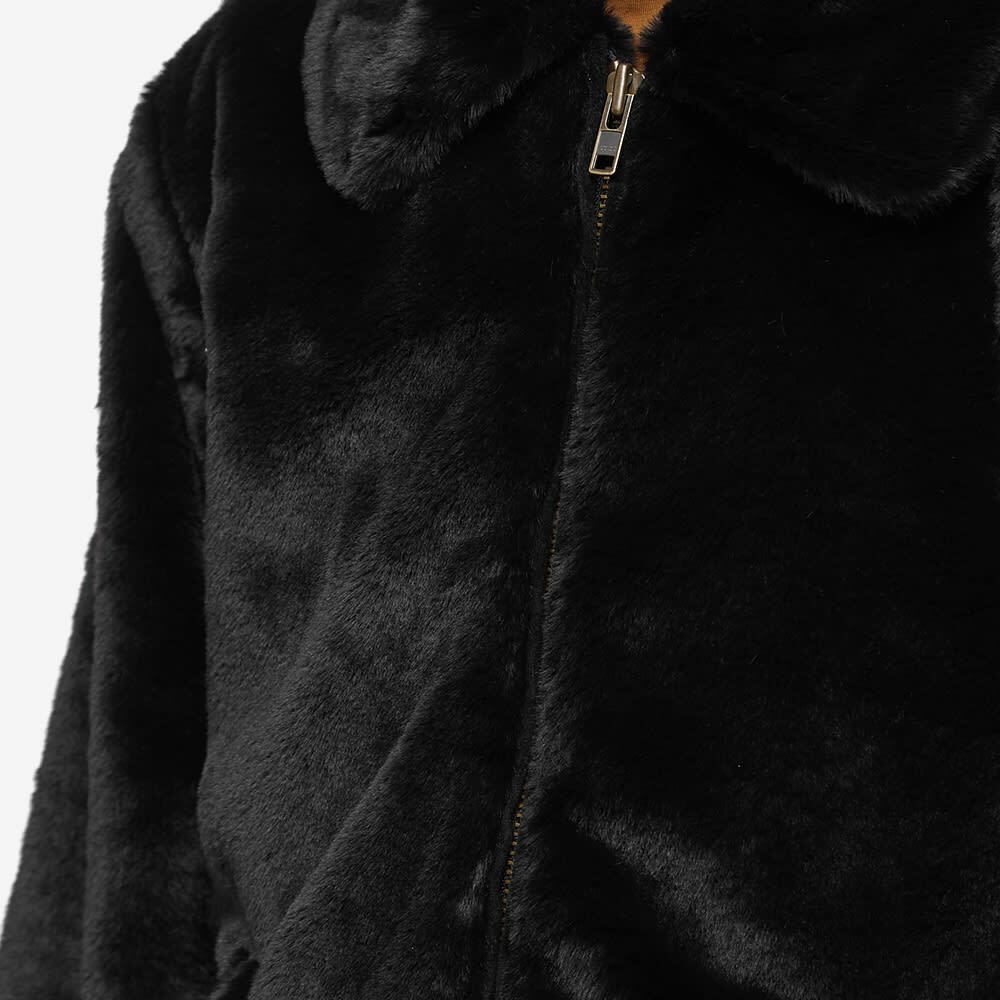 Patta Men's Faux Fur Coach Jacket in Black Patta Patta Men's Faux Fur Coach Jacket in Black Patta