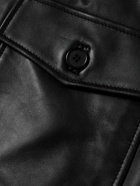 Officine Générale - Gianni Leather Bomber Jacket - Black