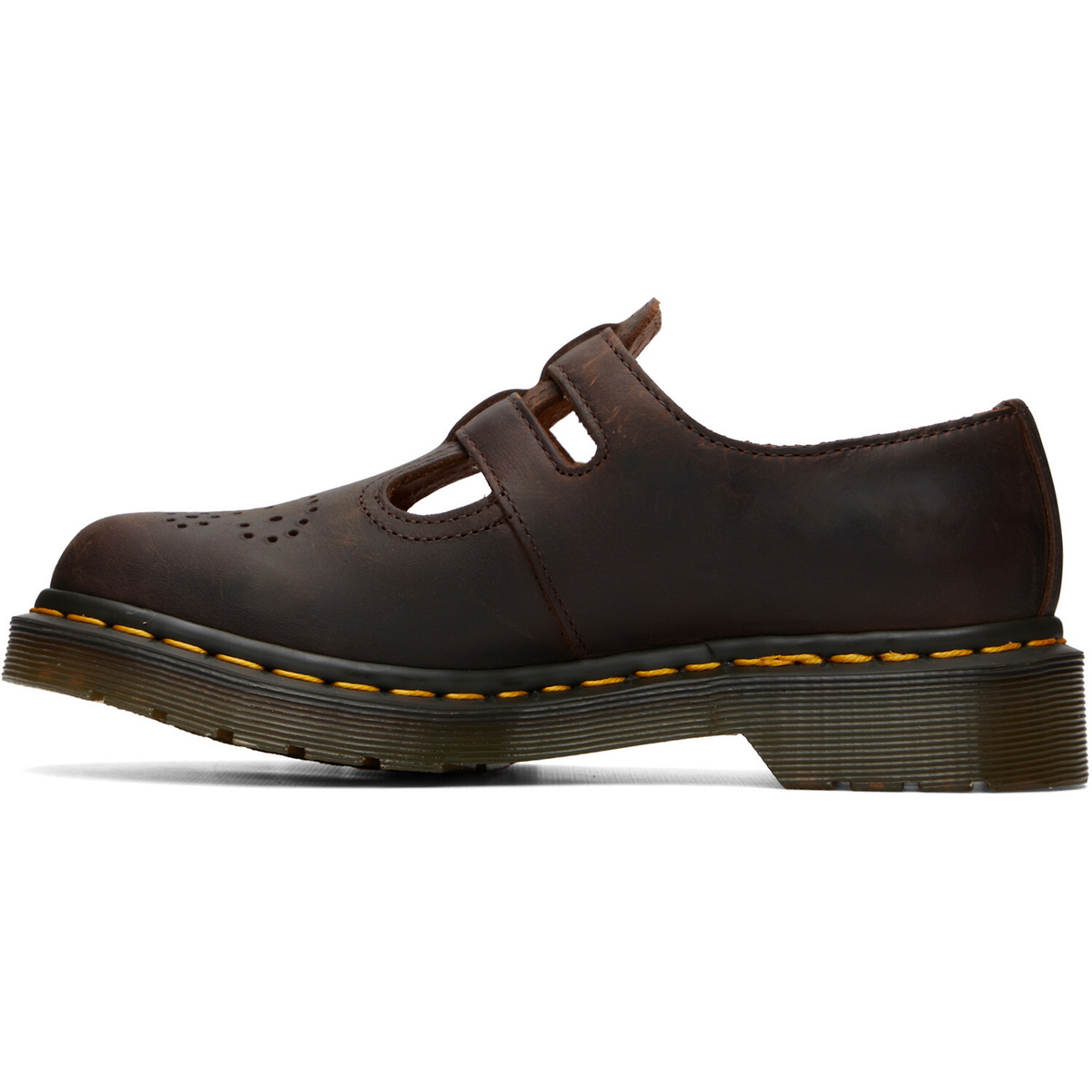 Dr. Martens Brown 8065 Crazy Horse Leather Mary Jane Loafers
