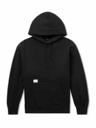 WTAPS - Aon Logo-Appliquéd Cotton-Jersey Hoodie - Black