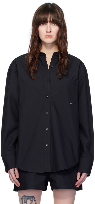 Photo: alexanderwang.t Black Pocket Shirt