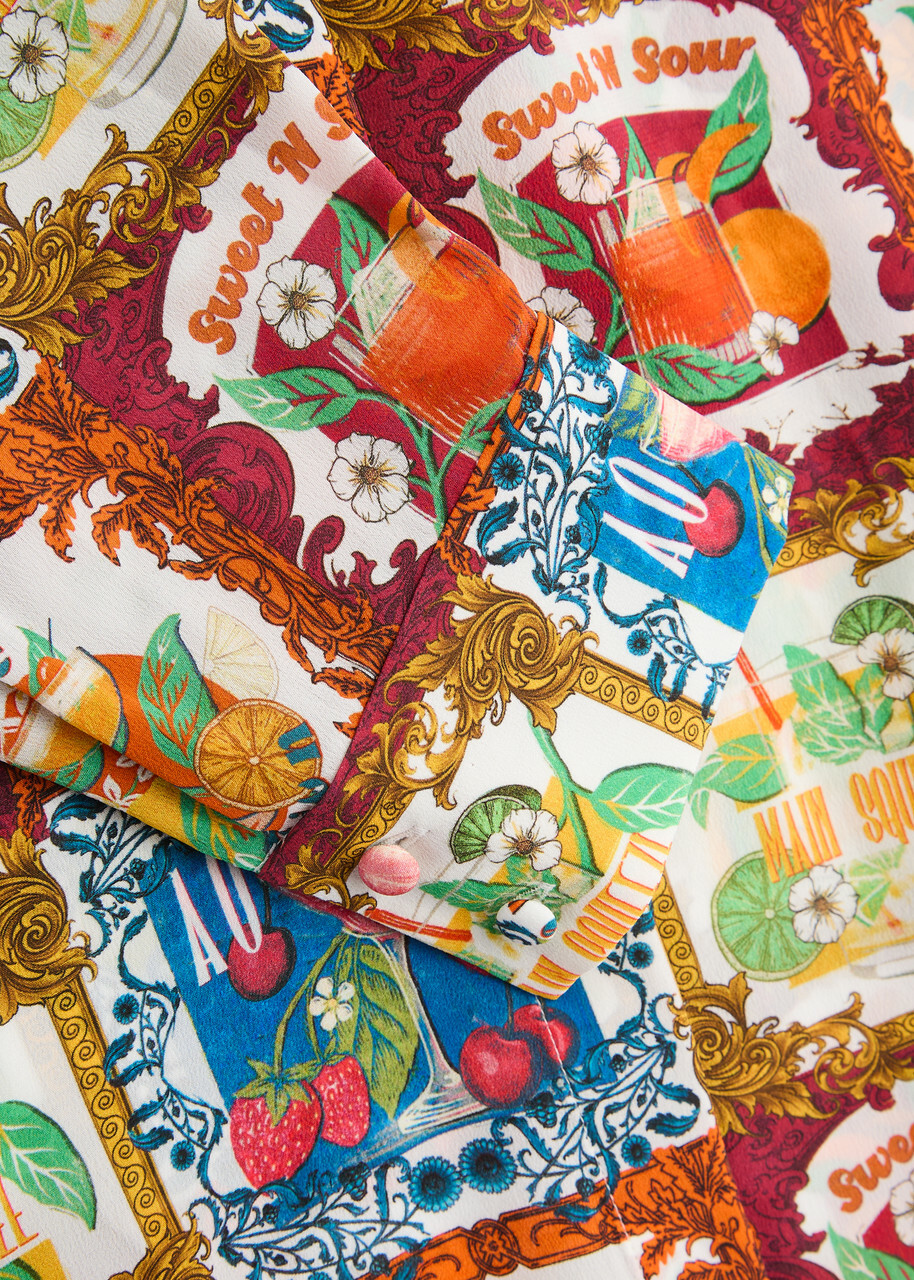 1/11迄着 aliiisa出品 Willa Silk Blouse In Orange Blaze | Alice + Olivia