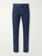 Canali - Slim-Fit Straight-Leg Jeans - Blue