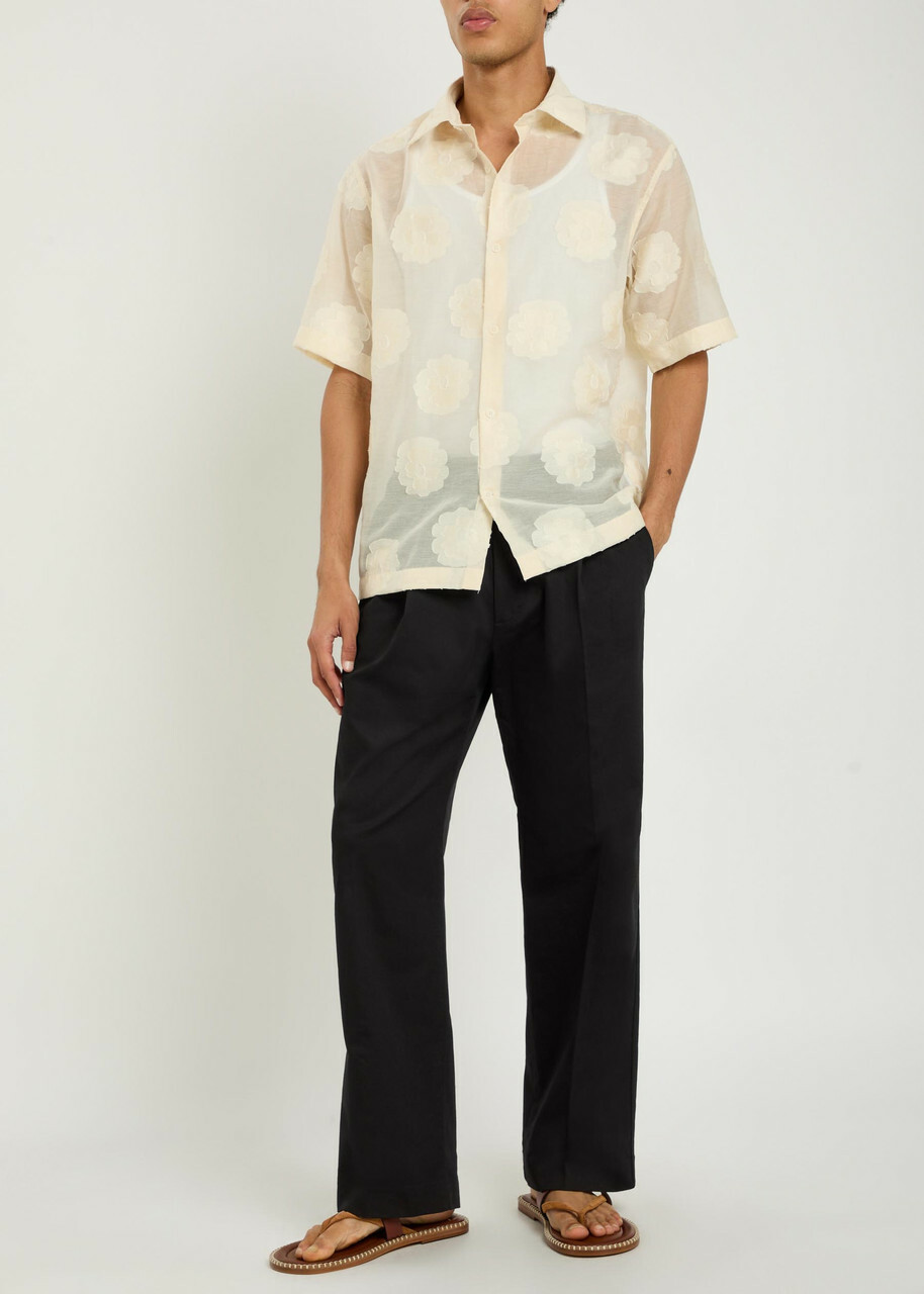 NN07 Kay Stretch-cotton Trousers Black