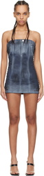 Mowalola Black MISS SIXTY Edition Strapless Denim Minidress