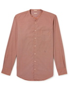 Massimo Alba - Noto2 Grandad-Collar Checked Cotton Shirt - Orange