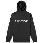 A-COLD-WALL* Men's Logo Popover Hoody in Black