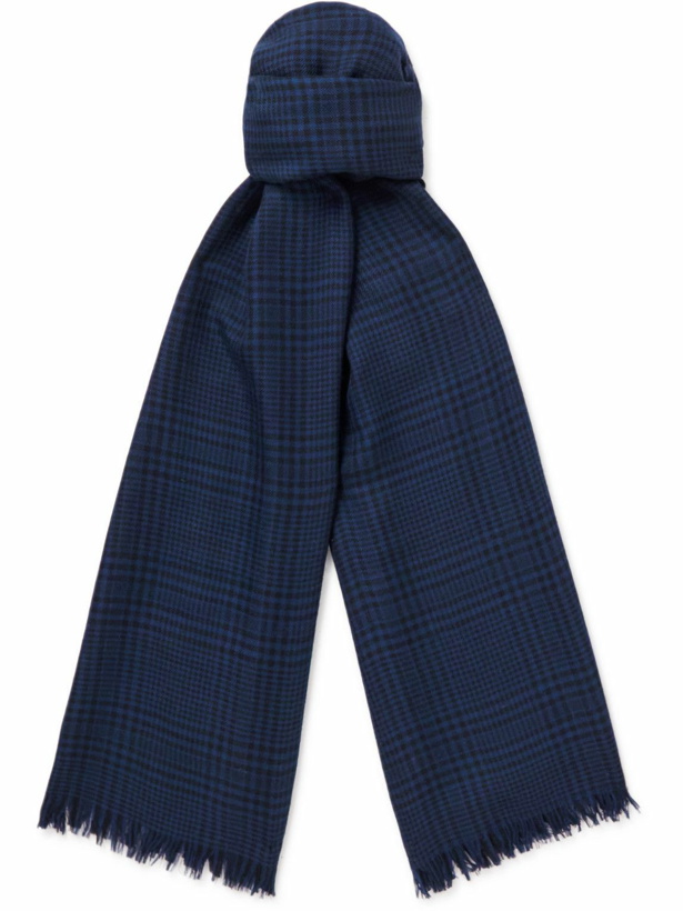 Photo: TOM FORD - Checked Wool Scarf