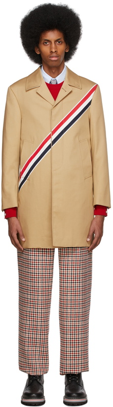 Photo: Thom Browne Tan Classic Mac Coat