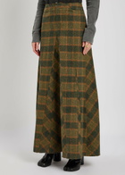 Our Legacy Rebel Checked Cotton Maxi Skirt Stripe