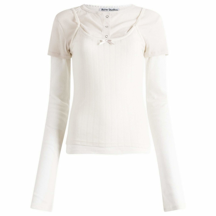 Photo: Acne Studios Women's Ersilia Top in White/Off White